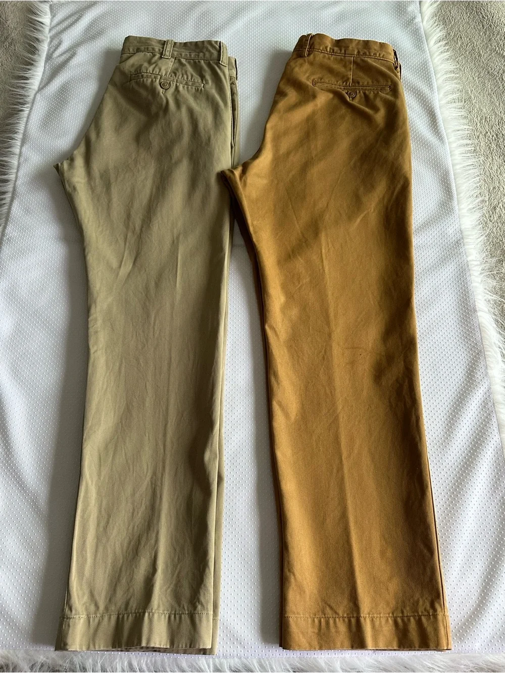 J. Crew Men's Chinos in Caramel Brown and Olive Sz 33/30